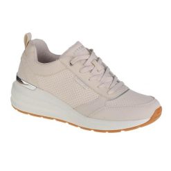Buty sportowe Sneakersy damskie Skechers Billion-Subtle Spots. Białe buty sportowe na co dzień damskie Skechers, bez wzorów, z materiału, trekkingowe. Za 279.99 zł.