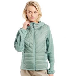Damska kurtka outdoorowa Protest Prthestia. Zielone kurtki damskie Protest, s, bez wzorów, prążkowane, bez kaptura. Za 423.00 zł.