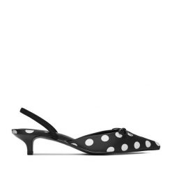 Czółenka JENNY. Czarne czółenka damskie Jenny, bez wzorów, bez obcasa. Za 139.99 zł.