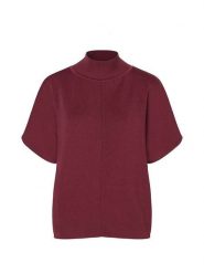 More & More Sweter w kolorze bordowym rozmiar: 38. Czerwone golfy damskie MORE & MORE, bez kołnierzyka. Za 139.95 zł.