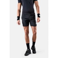 Spodenki tenisowe męskie Hydrogen Panther Tech Shorts. Czarne szorty męskie HYDROGEN, bez wzorów, z materiału, sportowe. Za 379.00 zł.