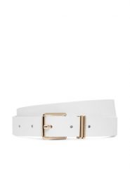 Tommy Hilfiger Pasek Th Square 2.5 AW0AW18692 Biały. Białe paski damskie Tommy Hilfiger, bez wzorów, ze skóry. Za 229.99 zł.