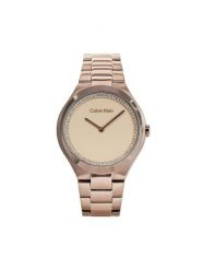 Calvin Klein Zegarek Admire 25200368 Złoty. Żółte, analogowe zegarki damskie CALVIN KLEIN, złote. Za 699.99 zł.