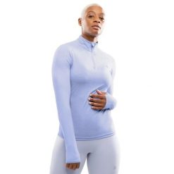 Damska bluza do biegania z suwakiem pod szyją Fitness Siroko Center Lilac. Fioletowe bluzy bez kaptura damskie SIROKO, m, bez wzorów, z materiału, bez ramiączek, krótkie, bez kaptura. Za 149.00 zł.