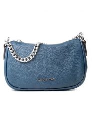 Michael Kors Skórzana torebka w kolorze granatowym - 20 x 12 x 7 cm rozmiar: onesize. Niebieskie torebki klasyczne damskie Michael Kors, bez wzorów, z materiału, bez dodatków. Za 420.68 zł.