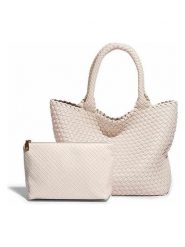 SUVRAI Torebka w kolorze kremowym - 30 x 42 x 14 cm rozmiar: onesize. Brązowe torebki klasyczne damskie SUVRAI, bez wzorów, z materiału, bez dodatków. Za 209.82 zł.