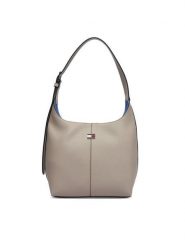 Tommy Jeans Torebka Tjw City Bucket AW0AW19062 Beżowy jasny. Brązowe torebki klasyczne damskie Tommy Jeans, bez wzorów, z jeansu, bez dodatków. Za 489.99 zł.