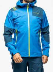 Kurtka z membraną męska La Sportiva Roseg GTX Jacket. Niebieskie kurtki męskie La Sportiva, l, bez wzorów, z gore-texu, bez kaptura. Za 1,835.89 zł.