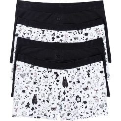 Bokserki damskie (4 pary). Czarne bokserki i panty damskie bonprix, bez wzorów. Za 79.99 zł.