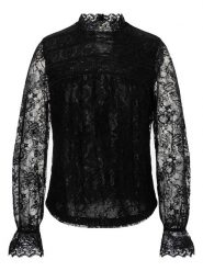 More & More Bluzka w kolorze czarnym rozmiar: 40. Czarne bluzki damskie MORE & MORE, bez wzorów, z koronki, bez kołnierzyka, bez ramiączek. Za 147.91 zł.