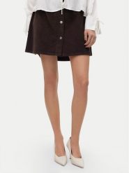 Vero Moda Spódnica mini Etta 10315342 Brązowy Regular Fit. Brązowe spódniczki damskie Vero Moda, xs, bez wzorów, z bawełny, mini. Za 139.99 zł.