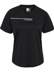 T-shirt damski Hummel hmlCOURT. Czarne t-shirty damskie HUMMEL, xs, bez wzorów, z materiału, bez kołnierzyka. Za 161.50 zł.