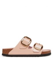 Birkenstock Klapki Arizona Big Buckle Hex 1029392 Różowy. Czerwone klapki damskie Birkenstock, bez wzorów, ze skóry, bez obcasa. Za 719.99 zł.