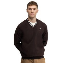 Męska przeciwwiatrowa bluza golfowa Siroko Stinger Dark Brown. Brązowe bluzy bez kaptura męskie SIROKO, m, z materiału. Za 171.20 zł.