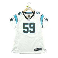 Second life - Nike koszulka damska NFL Carolina Panthers - Stan dobry. Białe bluzki sportowe damskie Nike, l, bez wzorów, bez ramiączek. Za 119.24 zł.