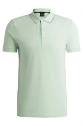 Koszulka Polo męska BOSS Paule 4 Open Green slim fit zielona (50506195-388). Zielone koszulki polo męskie Boss, m, bez wzorów, bez ramiączek. Za 319.00 zł.