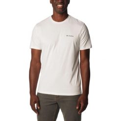 T-shirt męski Columbia Rapid Ridge Back Graphic II z krótkim rękawem. Białe t-shirty męskie Columbia, m, bez wzorów, z bawełny, bez kołnierzyka. Za 139.00 zł.