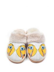Goby Kapcie w kolorze biało-żółtym rozmiar: 39. Białe kapcie damskie Goby, z materiału. Za 148.96 zł.