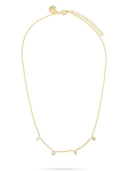 Tamaris Naszyjnik z cyrkoniami - dł. 45 cm rozmiar: onesize. Naszyjniki damskie Tamaris, srebrne. Za 130.99 zł.