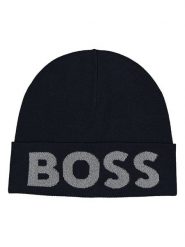 Hugo Boss Fashion Czapka beanie "Kallivan" w kolorze granatowym rozmiar: onesize. Niebieskie czapki męskie Hugo Boss Fashion, bez wzorów, ze skóry, sportowe. Za 96.37 zł.