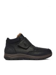 Rieker Botki CEO-03680-00 Czarny. Czarne buty zimowe męskie Rieker, ze skóry, bez zapięcia. Za 459.99 zł.