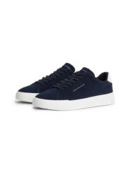 Tommy Hilfiger skórzane trampki Mężczyźni skóra niebieski, 42. Niebieskie trampki i tenisówki męskie Tommy Hilfiger, bez wzorów, ze skóry, bez zapięcia. Za 549.95 zł.