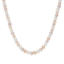 Valero Pearls Naszyjnik z pereł srebro wysokiej próby Perła hodowlana słodkowodna srebrny Naszyjniki 1 ct Damski. Szare naszyjniki damskie Valero Pearls, srebrne. Za 378.99 zł.