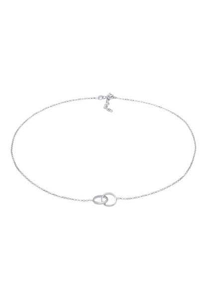 Elli Damski Choker Koło Minimalny Trend Basic w srebrze próby 925 Sterling Silver Naszyjniki 1 ct. Szare naszyjniki damskie Elli, na imprezę, srebrne. Za 279.64 zł.