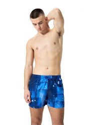 Speedo Szorty kąpielowe "Eco Dig" w kolorze niebiesko-białym rozmiar: XL. Białe szorty sportowe męskie Speedo, xl, z materiału, outdoorowe. Za 144.95 zł.