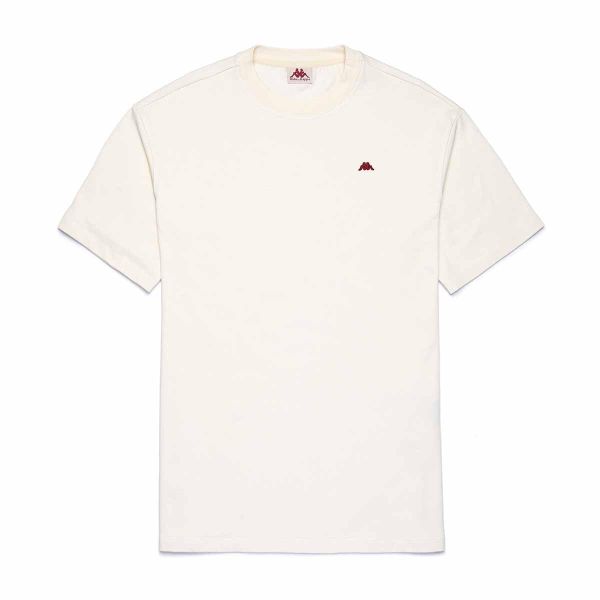 Koszulka Robe Di Kappa Darphis. Białe bluzki sportowe damskie Kappa, l, bez wzorów, z bawełny, bez ramiączek. Za 147.00 zł.