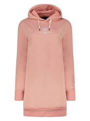 Maison Montaigne Sukienka dresowa "Gilongmai" w kolorze szaroróżowym rozmiar: XXL. Różowe sukienki damskie Maison Montaigne, xxl, bez wzorów, z dresówki, bez kołnierzyka, bez ramiączek, mini. Za 86.99 zł.