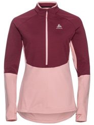 Odlo Bluza polarowa "Sesvenna" w kolorze bordowo-jasnoróżowym rozmiar: XS. Czerwone bluzy bez kaptura damskie Odlo, s, z materiału. Za 140.53 zł.