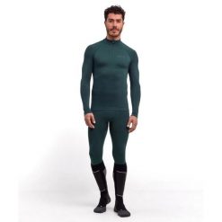 Koszulka z długim rękawem i zamkiem błyskawicznym Falke Maximum Warm. Zielone koszulki męskie z długim rękawem Falke, m. Za 465.00 zł.