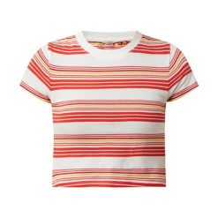 Koszulka sportowa damska Superdry Vintage Crop. Białe bluzki sportowe damskie Superdry., l, z bawełny, bez kołnierzyka, bez ramiączek. W wyprzedaży za 59.00 zł.