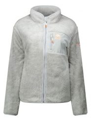 Geographical Norway Kurtka polarowa "Upecious" w kolorze szarym rozmiar: M. Szare kurtki damskie Geographical Norway, m, bez wzorów, z polaru, bez kaptura. Za 139.54 zł.