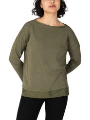 Timezone Koszulka w kolorze khaki rozmiar: M. Brązowe bluzki damskie Timezone, m, bez wzorów, bez kołnierzyka, bez ramiączek. Za 69.99 zł.