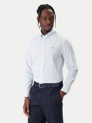Tommy Hilfiger Koszula Gingham MW0MW41713 Błękitny Regular Fit. Niebieskie koszule męskie Tommy Hilfiger, m, bez wzorów, z bawełny, bez kołnierzyka, bez ramiączek. Za 369.99 zł.