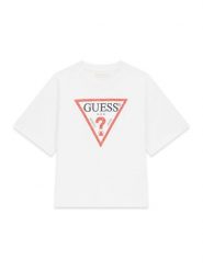 Guess T-Shirt L6GI18 K8HM4 Biały Relaxed Fit. Białe t-shirty chłopięce Guess, z aplikacjami, z bawełny, bez ramiączek. Za 119.99 zł.