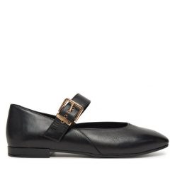 Baleriny MEXX. Czarne baleriny damskie Mexx, bez wzorów, bez obcasa. Za 239.99 zł.