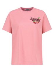 Sublevel Koszulka w kolorze jasnoróżowym rozmiar: XL. Różowe bluzki damskie Sublevel, xl, bez wzorów, z bawełny, bez kołnierzyka. Za 43.99 zł.