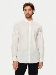 Armani Exchange Koszula 6DZC10 ZNXLZ 1116 Biały Slim Fit. Białe koszule męskie Armani Exchange, m, bez wzorów, z bawełny, bez kołnierzyka, bez ramiączek. Za 319.99 zł.