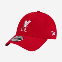 Czapka baseballówka z daszkiem New Era Liverpool FC. Czapki męskie New Era, bez wzorów, z bawełny. Za 119.99 zł.
