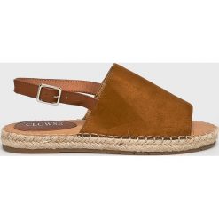 Answear - Espadryle Clowse. Brązowe espadryle damskie ANSWEAR, bez wzorów, z gumy, bez obcasa, na szpilce. W wyprzedaży za 79.90 zł.
