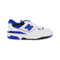 Buty do chodzenia męskie New Balance 550. Białe buty sportowe na co dzień męskie New Balance, z materiału, bez zapięcia, trekkingowe. Za 977.00 zł.