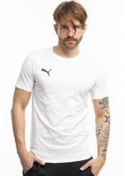 Koszulka Puma teamGOAL Casuals. Białe t-shirty sportowe męskie Puma, l, z bawełny, bez ramiączek, do piłki nożnej. Za 75.00 zł.