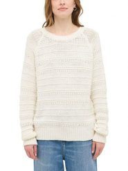 Mustang Sweter w kolorze kremowym rozmiar: L. Brązowe swetry klasyczne damskie Mustang, l, ze splotem, bez kołnierzyka. Za 209.33 zł.