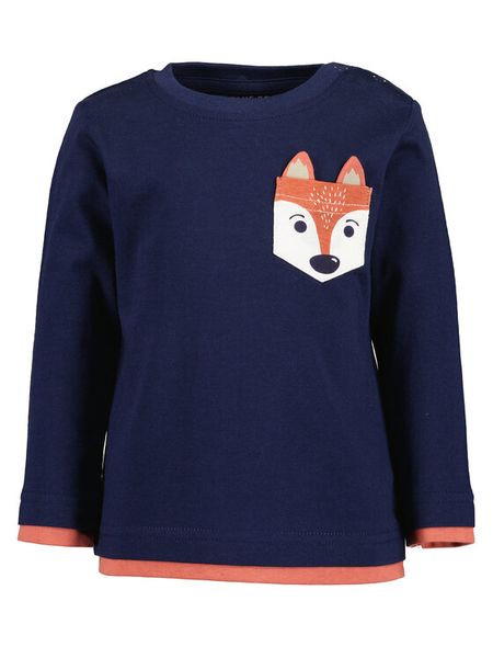 Blue Seven Bluzka 977609 Granatowy Regular Fit. Niebieskie t-shirty chłopięce Blue Seven, bez wzorów, z bawełny, bez ramiączek. Za 29.99 zł.