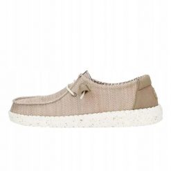 HEYDUDE Damskie Mokasyny Wendy Stretch Sox. Białe mokasyny damskie Hey dude, z materiału. Za 259.00 zł.