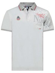 Geographical Norway Koszulka polo "Adventure" w kolorze szarym rozmiar: XXL. Szare koszulki polo męskie Geographical Norway, xxl, bez wzorów, z bawełny, bez ramiączek. Za 83.42 zł.