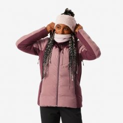 Kurtka narciarska damska Wedze Warm 900. Czerwone kurtki damskie WED'ZE, xl, bez wzorów, z włókna, bez kaptura, narciarskie. Za 449.99 zł.